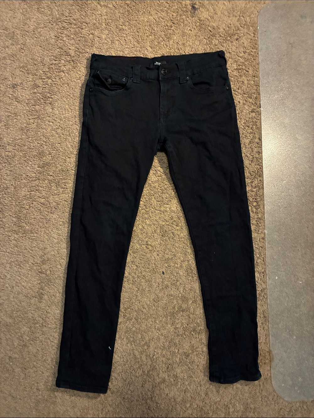 True Religion Men's Black Skinny Jeans